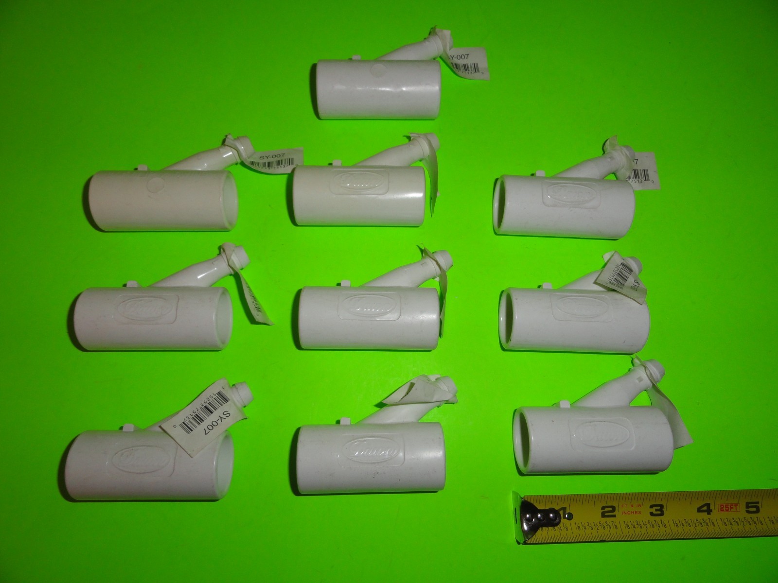 (10pk) Dawn SY-007 / SY007 PVC 3/4" Slip Y x Swing Funny Pipe Sprinkler Watering