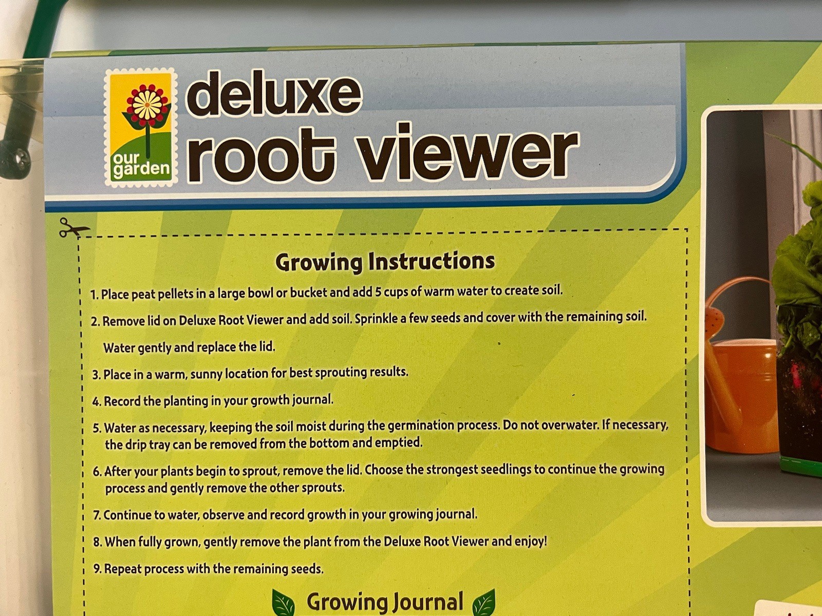 Toysmith Our Garden Root Viewer Science Educational See Through Planter Box NOS