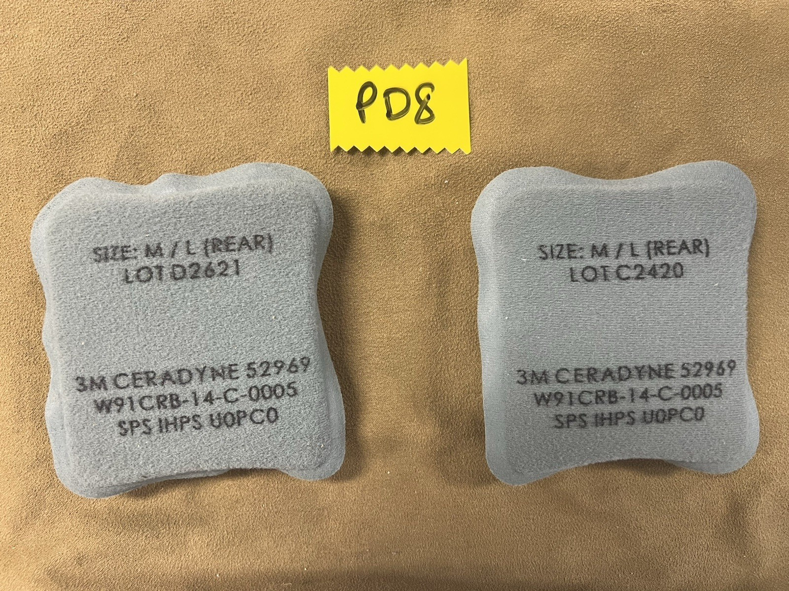 3M Ceradyne IHPS Integrated Head Protection System Helmet REAR Pad M/L # PD8