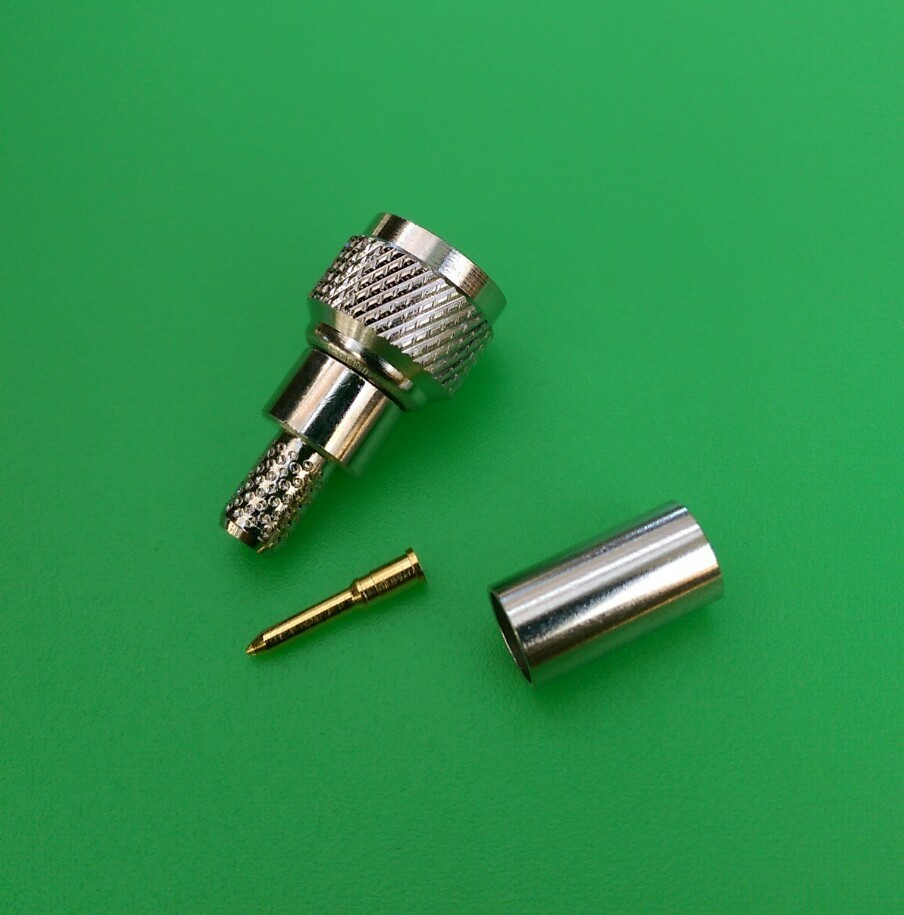 (5 PACKS) Mini UHF Male RG58 RG142 LMR195 Crimp-On Connector - USA Seller