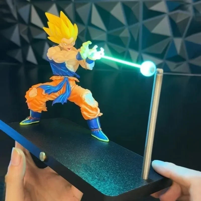 Dragon Ball Z Goku Kamehameha Magnetic Touchs Night Light - Levitating Desk Lamp