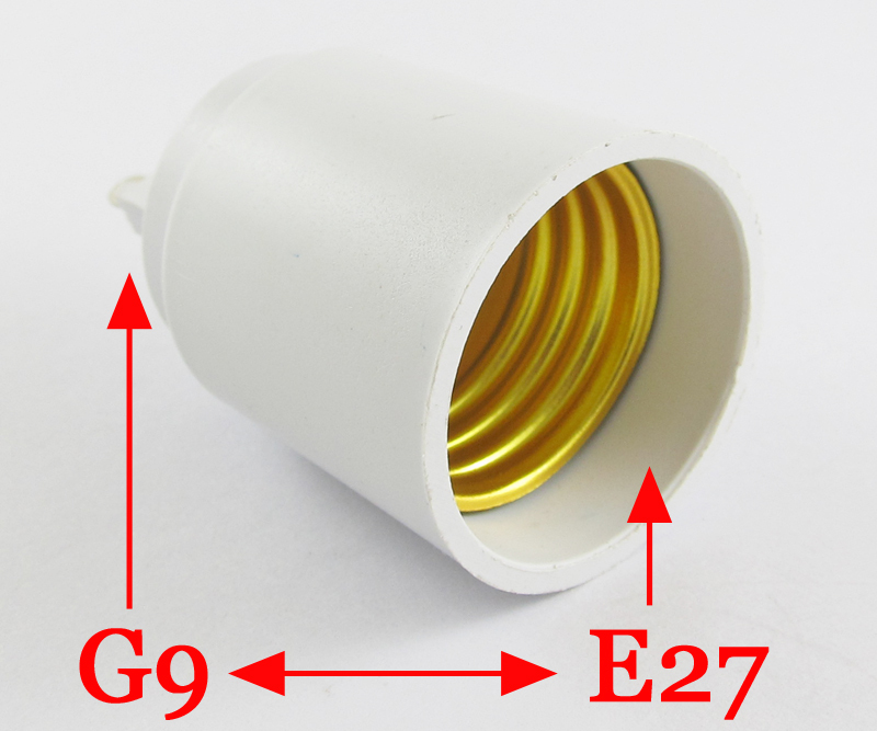 5pcs G9 Male to E27 Female Socket Base LED Halogen CFL Light Bulb Lamp Adapter