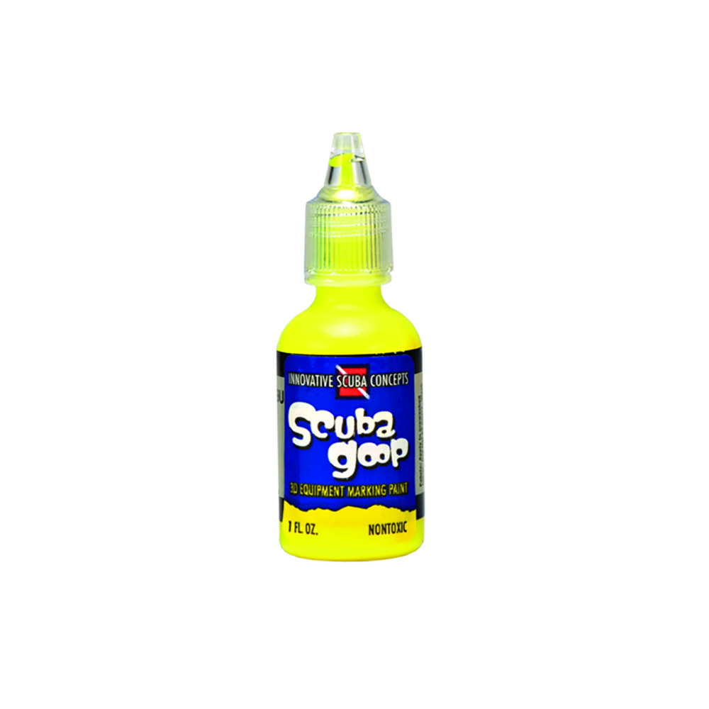 Innovative Scuba Concepts Scuba Goop 3D Marking Paint, Neon Yellow