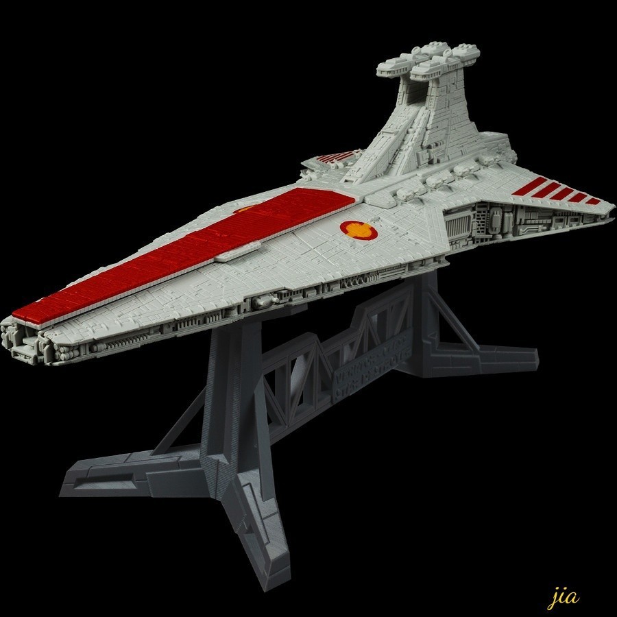 1/3200 Star Wars Venator-class Star Destroyer Assemble Model Kit w/Base 3D Print