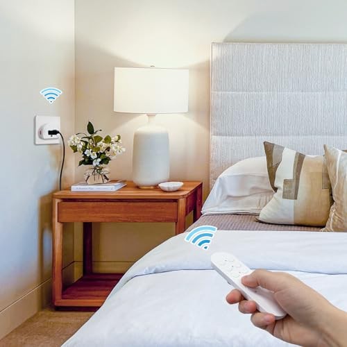 SURNICE Remote Control Switch 10A Wireless Outlet 130FT
