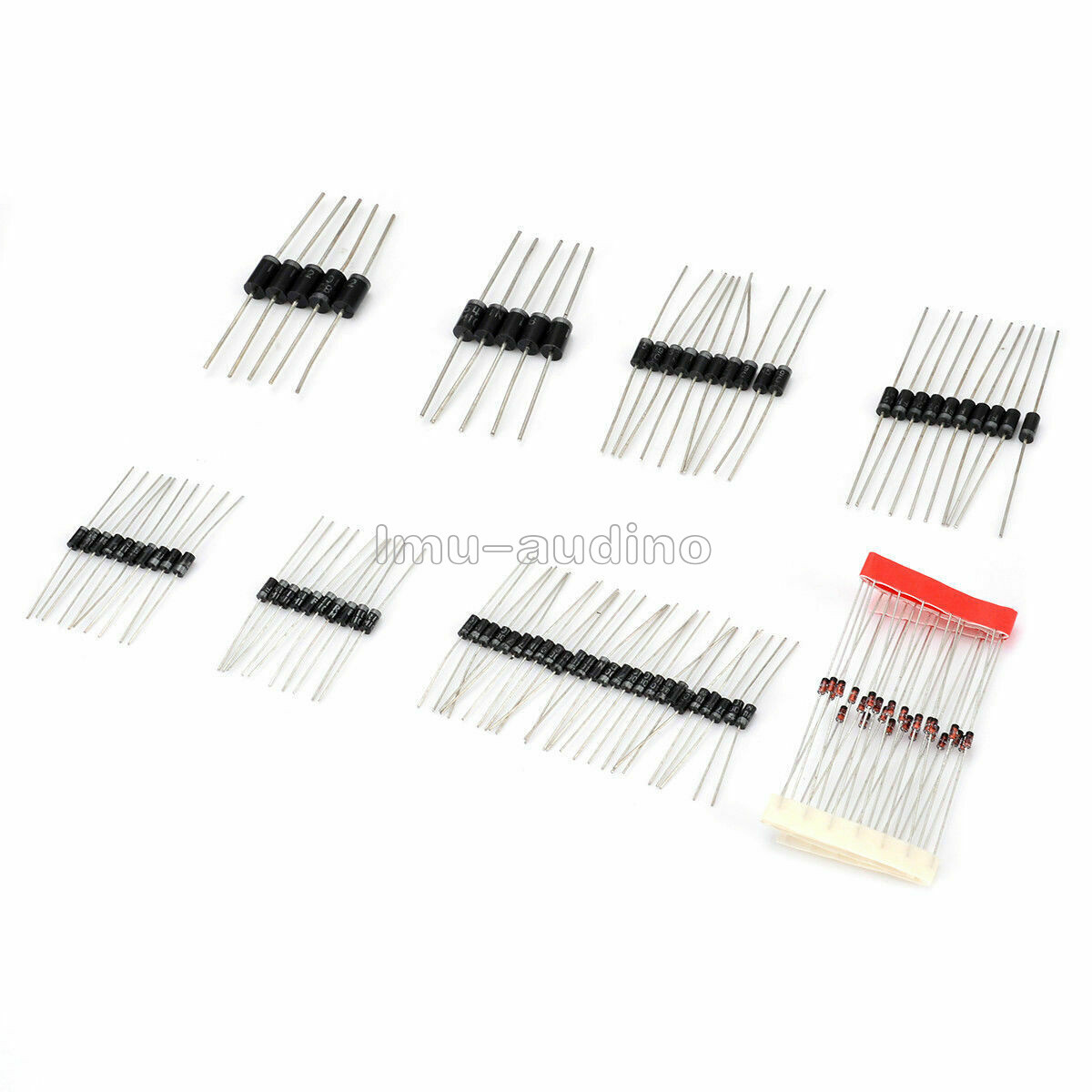 100Pcs 8 Values Diode Bag Assortment Kit Set 1N4148 FR107 1N5408 NEW