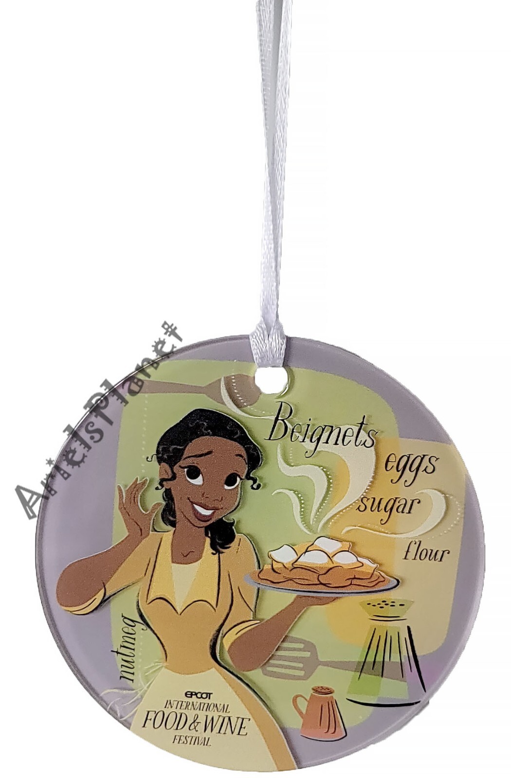 Disney Parks Epcot Food and Wine Festival Princess Tiana Acrylic Ornament