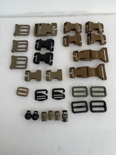 Assorted Tactical Buckle Lot ITW Nexus Agilite Strap Adjuster Hardware