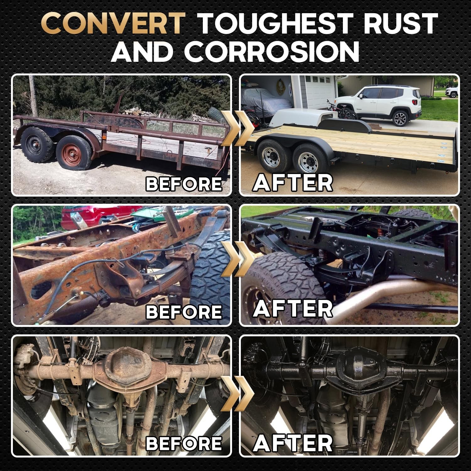 2 in 1 Ultra Rust Converter, 35 oz Car Heat-Stable Rust Conversion Paint With...