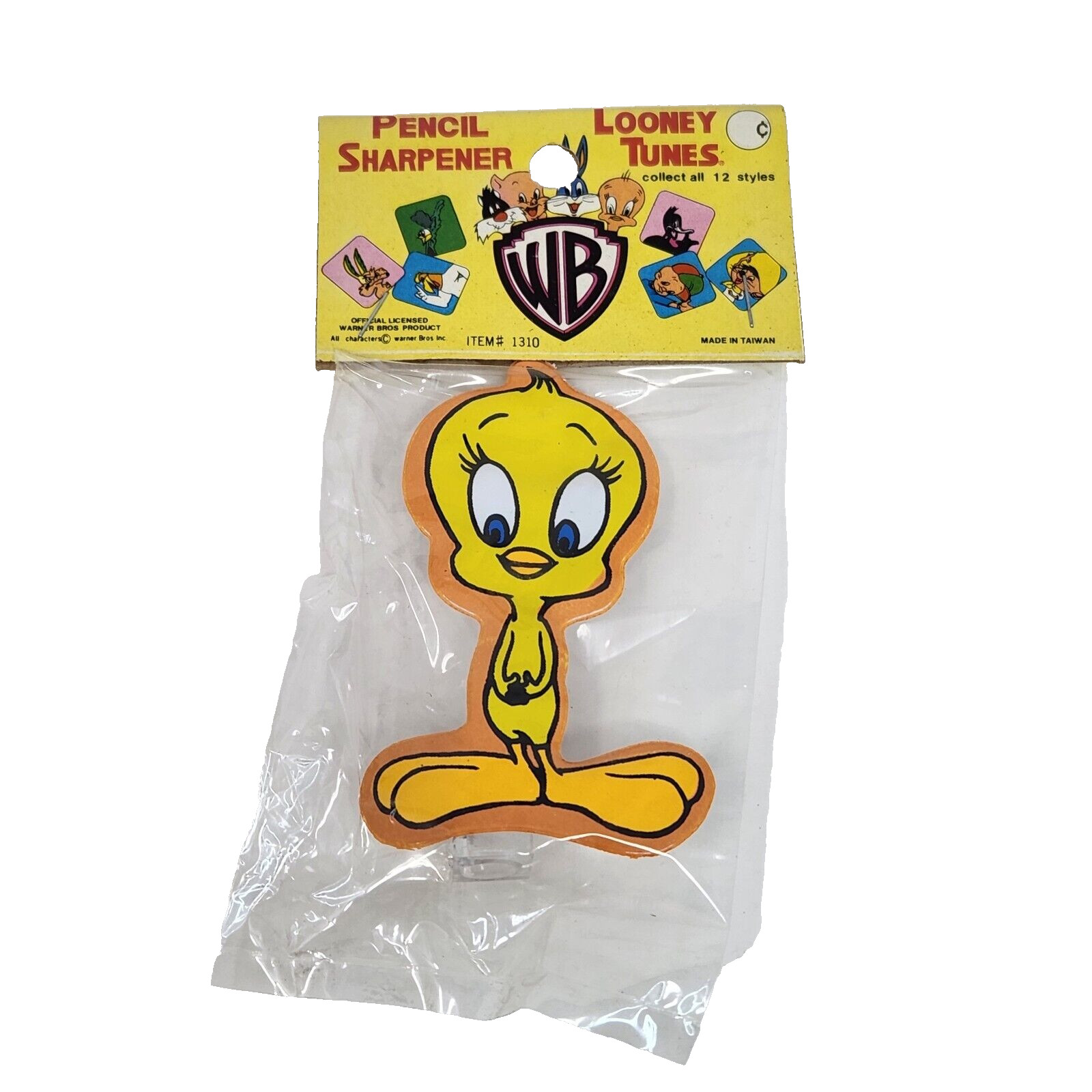VINTAGE LOONEY TUNES PENCIL SHARPENER WARNER BROTHERS NOS NEW TWEETY BIRD