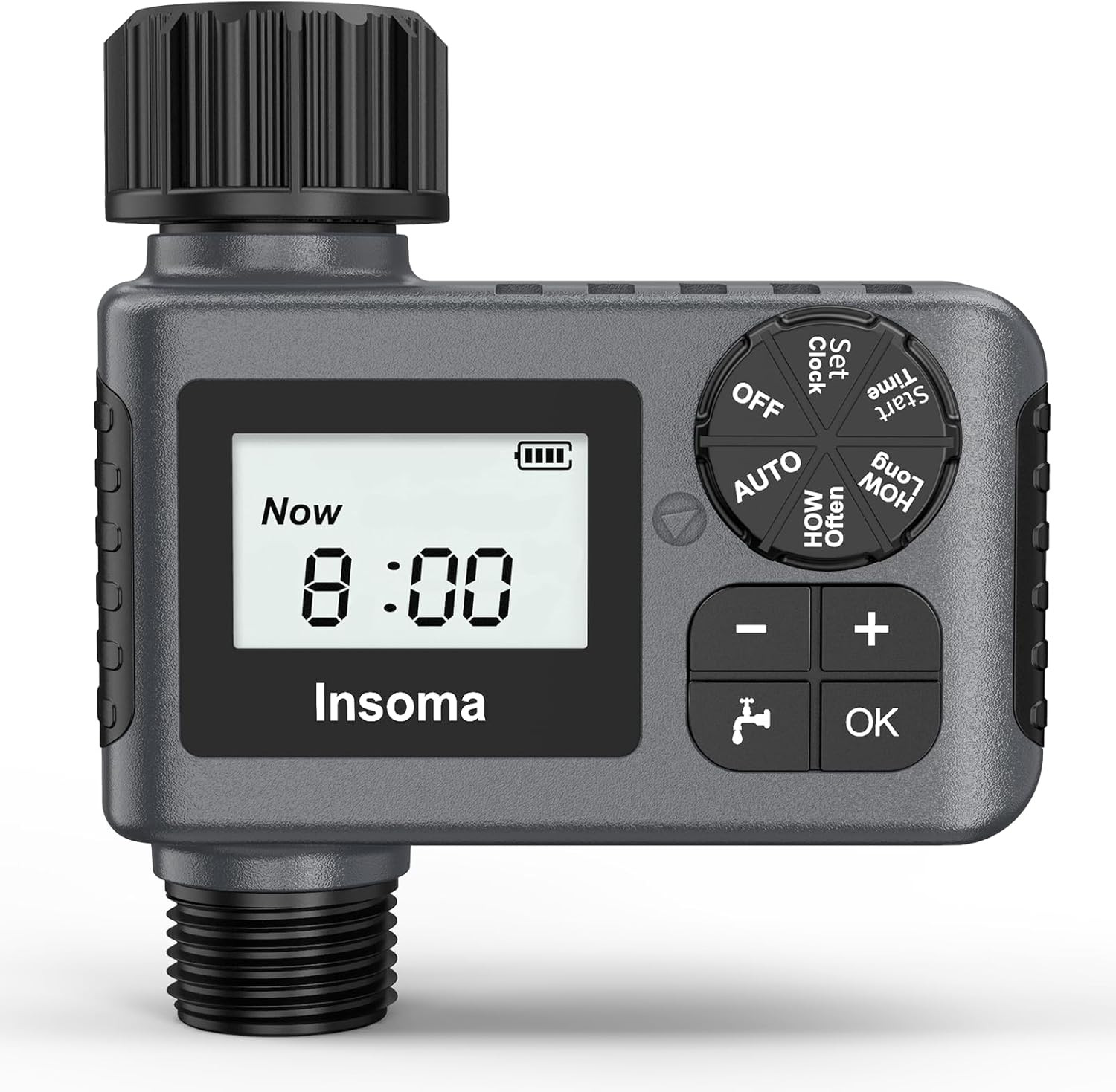Outdoor Garden Hose Faucet Timers, Programmable Water Sprinkler Timer with Rain