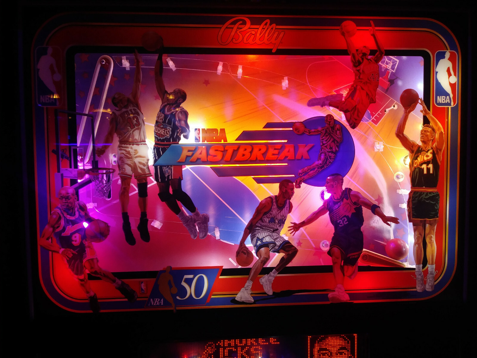 NBA FASTBREAK Complete LED Lighting Kit custom SUPER BRIGHT PINBALL LED KIT