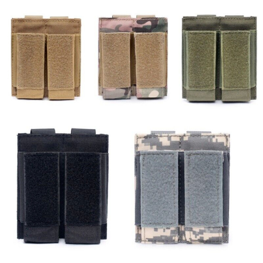 Tactical Magazine Pouch Military Open Top Double Pistol Mag Pouches Gun Clip Bag