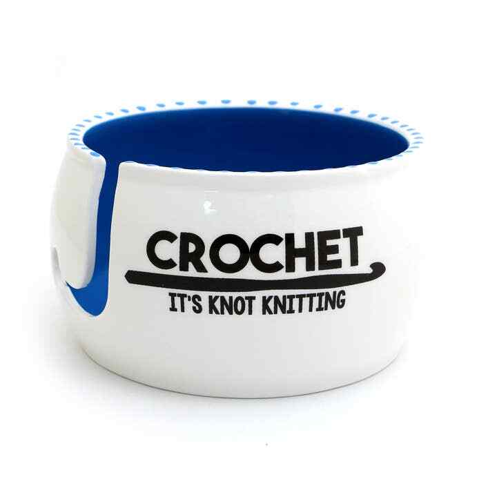 Ceramic Yarn Bowl for Crochet Fanatics