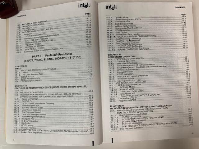 PENTIUM PROCESSORS FAMILY DEVELOPERS MANUAL 1995 (VOL 1: PENTIUM PROCESSORS)