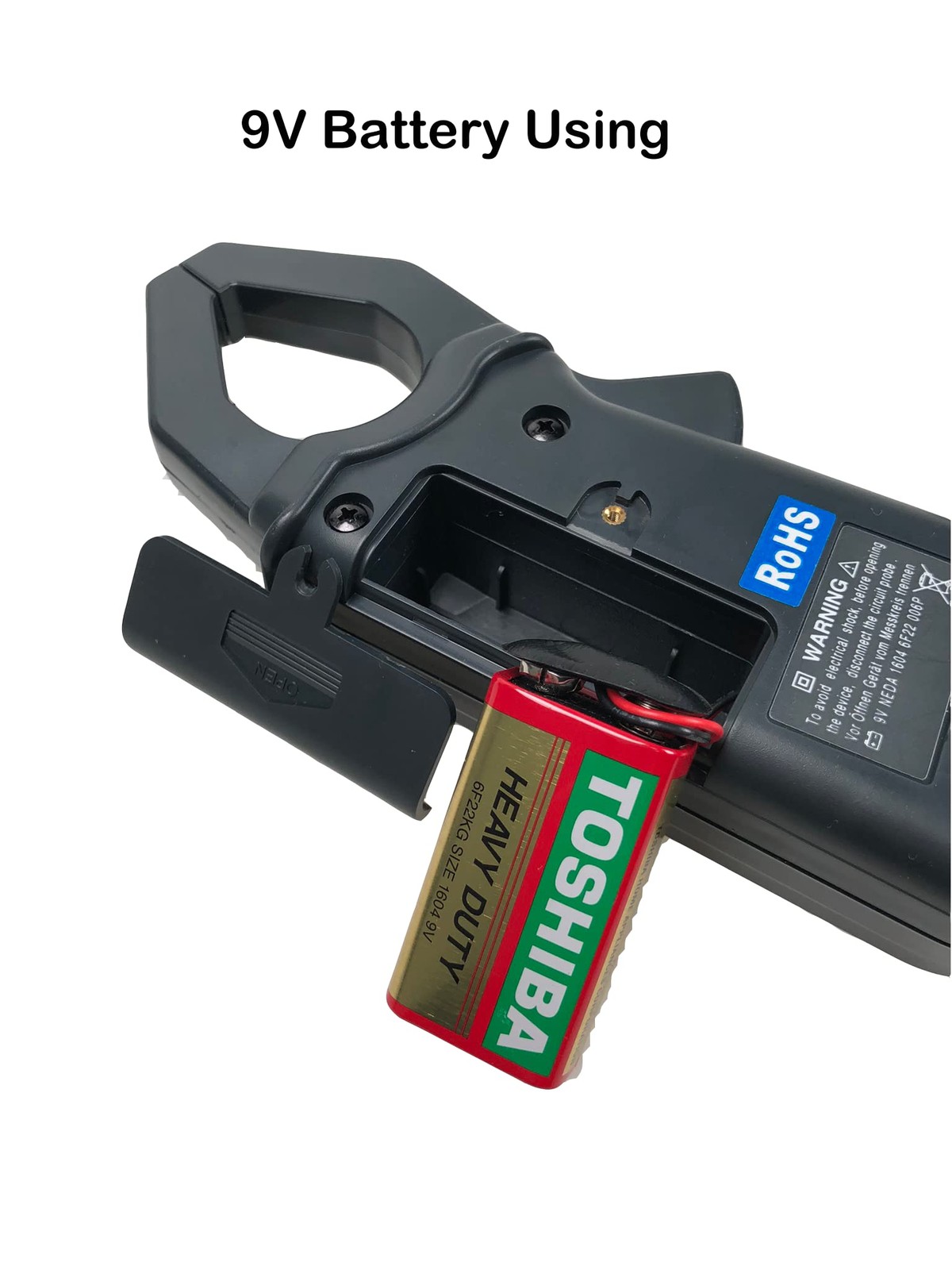 TECPEL CA-600 AC/DC Current clamp Transmitter Probe 600A Black