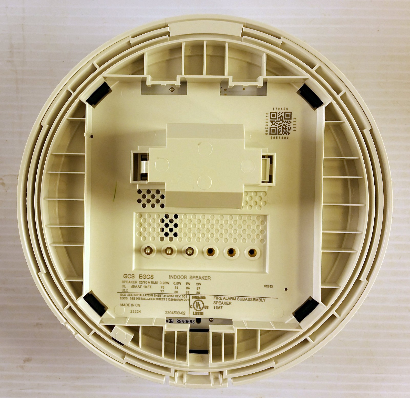 Edwards GCSWF Ceiling Speaker / White / FIRE Marking