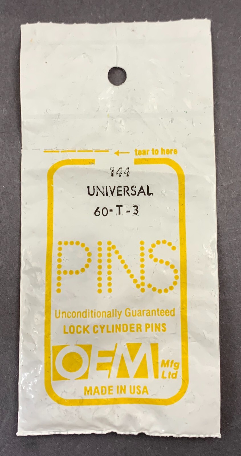 80+ Packages of OEM .115 Diameter Universal Precision Lock Pins