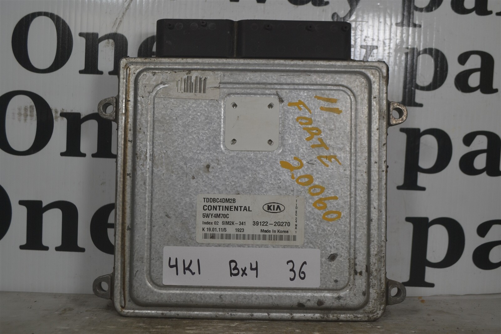 391222G270 Kia Forte 2011-2013 Engine Control Unit ECU Module 4K1 036 B4