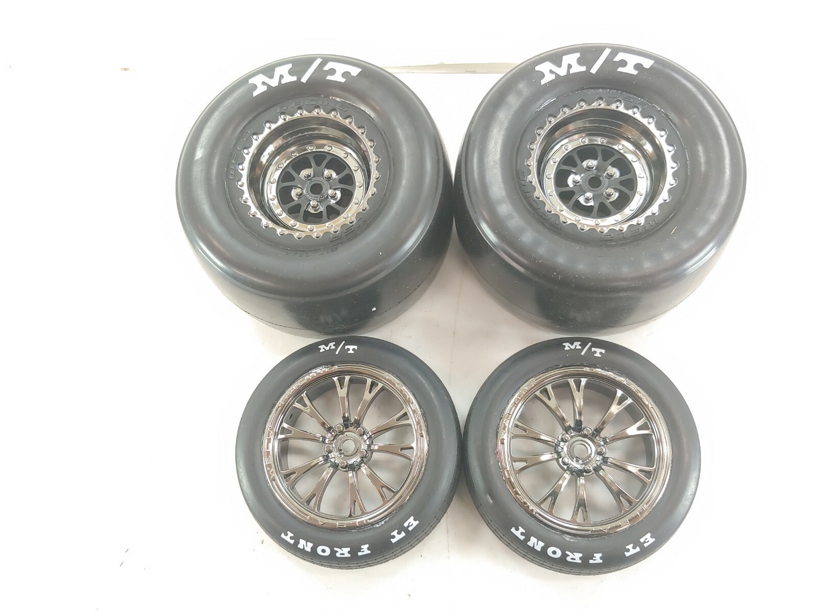 NEW TRAXXAS DRAG SLASH MICKEY THOMPSON DRAG RACING TIRES & 12MM HEX WHEELS