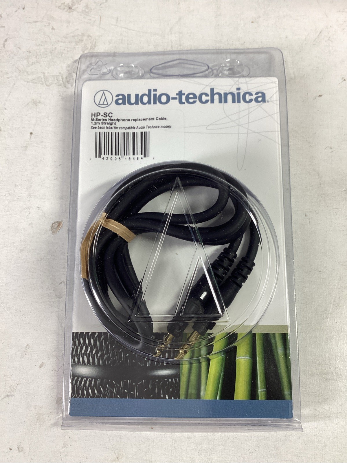 Audio-Technica HP-SC 1.2m Replacement Cable for M-Series Headphones - Black