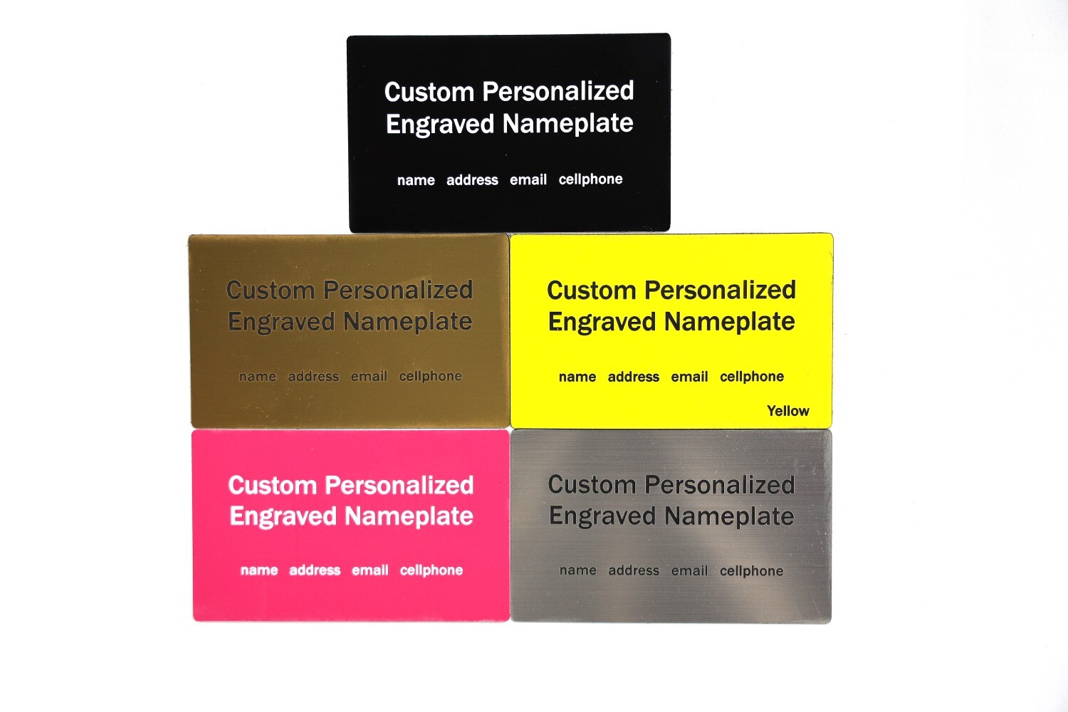 Engraved nameplate fits Hardigg Storm™ im2975 im3075 im3100 im3200 im3300 case