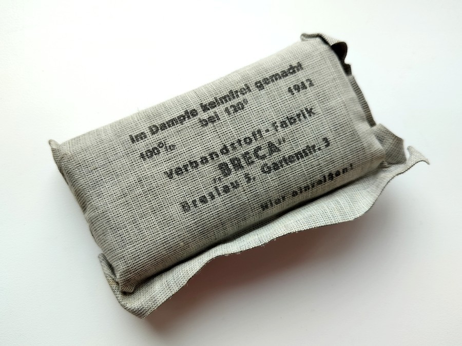 Original German WW2 Field dressing "Breslau 1942" Wehrmacht WH Poland