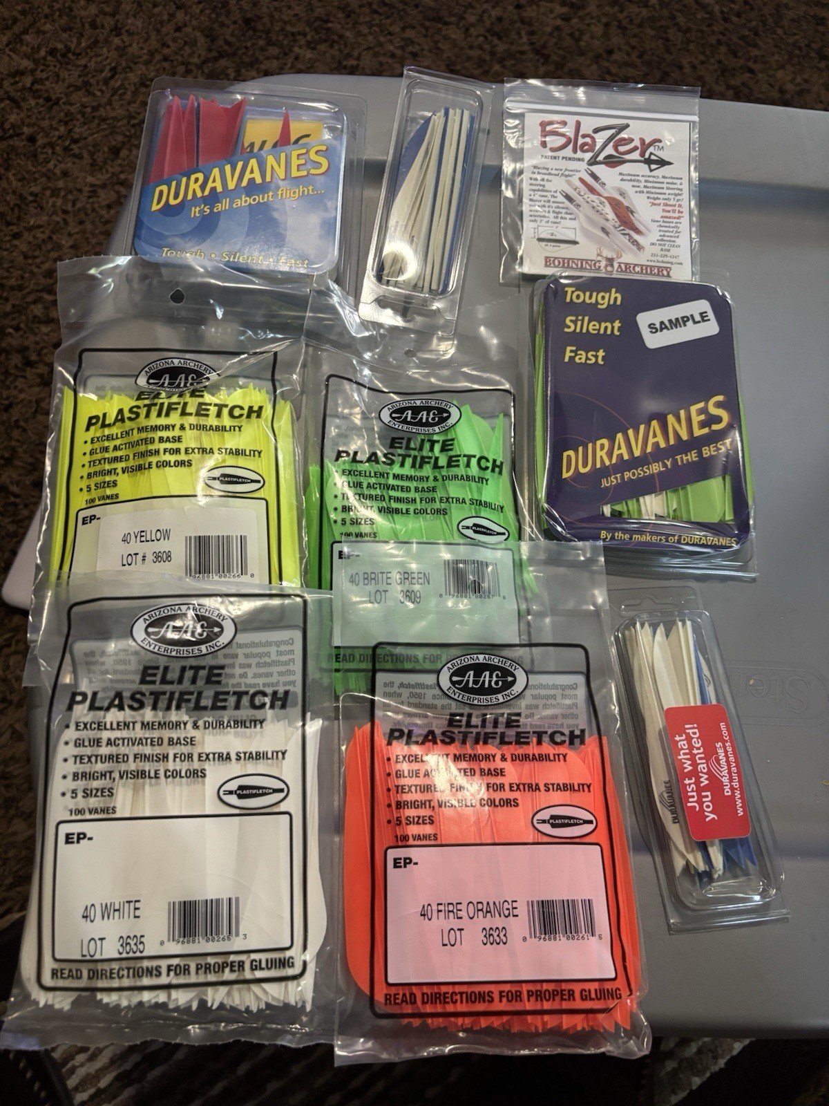 AAE Plastifletch Vanes, Duravanes, And More.  All New In Packaging