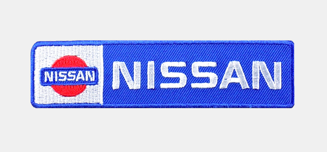 NISSAN EMBROIDERED PATCH IRON/SEW ON 4-5/8" x 1-1/8" RACING GT-R NISMO 350Z 370Z