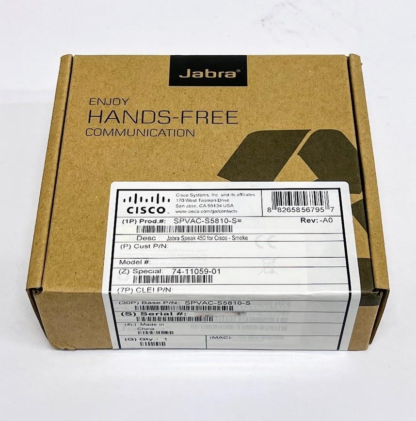 Jabra Speak 450 Cisco Speakerphone USB Bluetooth Conference SPVAC-S5810-S