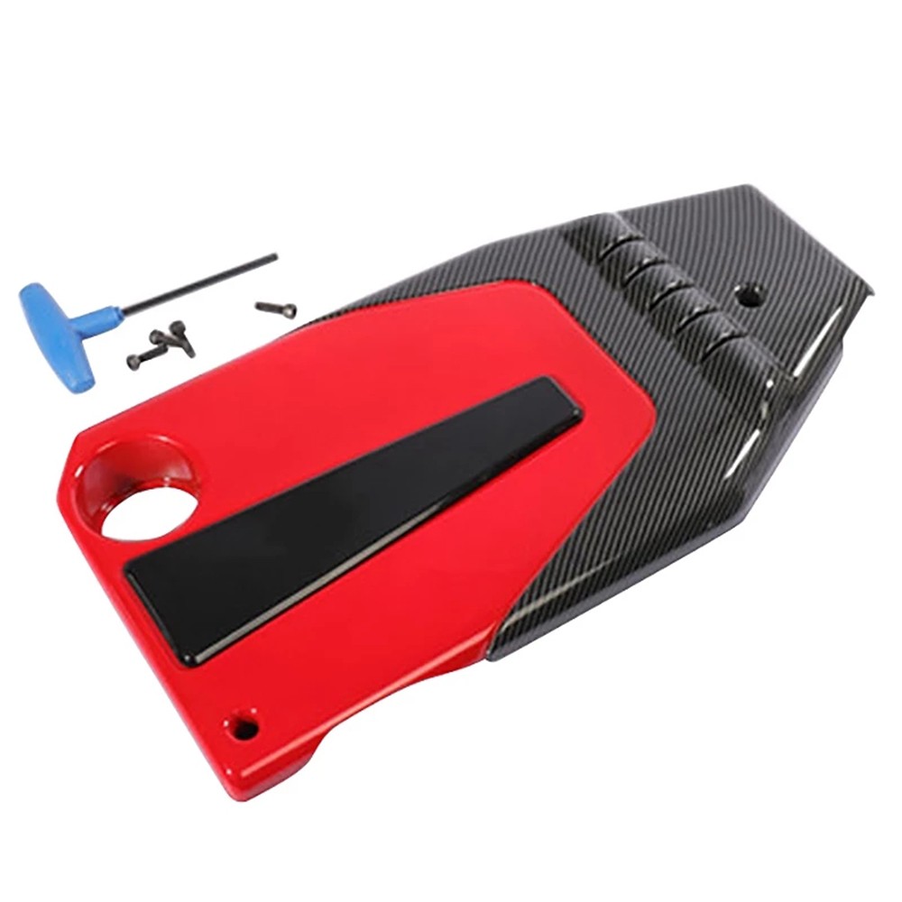 Car Engine Cover Motor Hood Motor Hood ABS Carbon Fiber Style Fit f9203