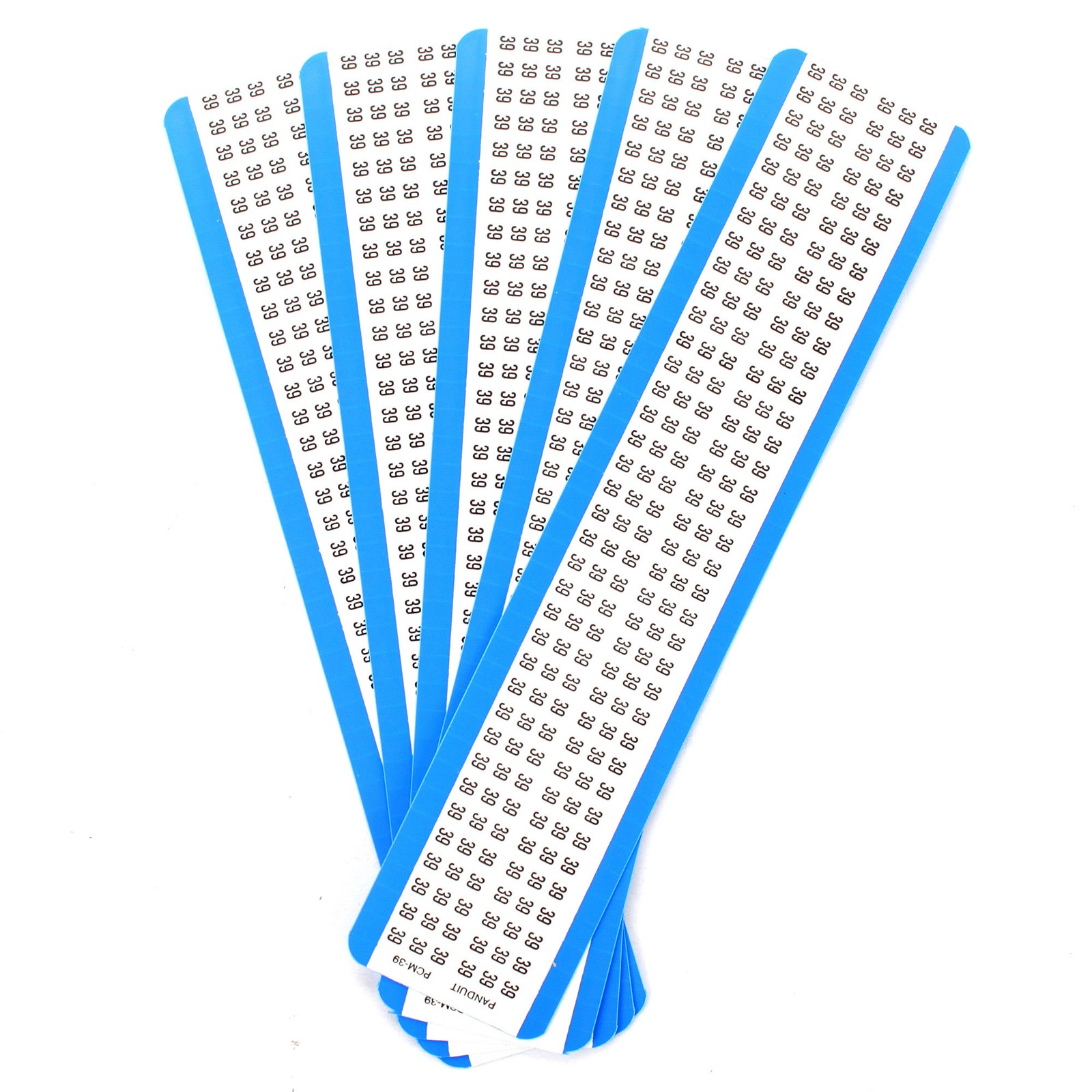 PANDUIT PCM-39 PAN-CODE PRE-PRINTED "39" PCM VINYL CLOTH MARKER CARDS (5 PACK)