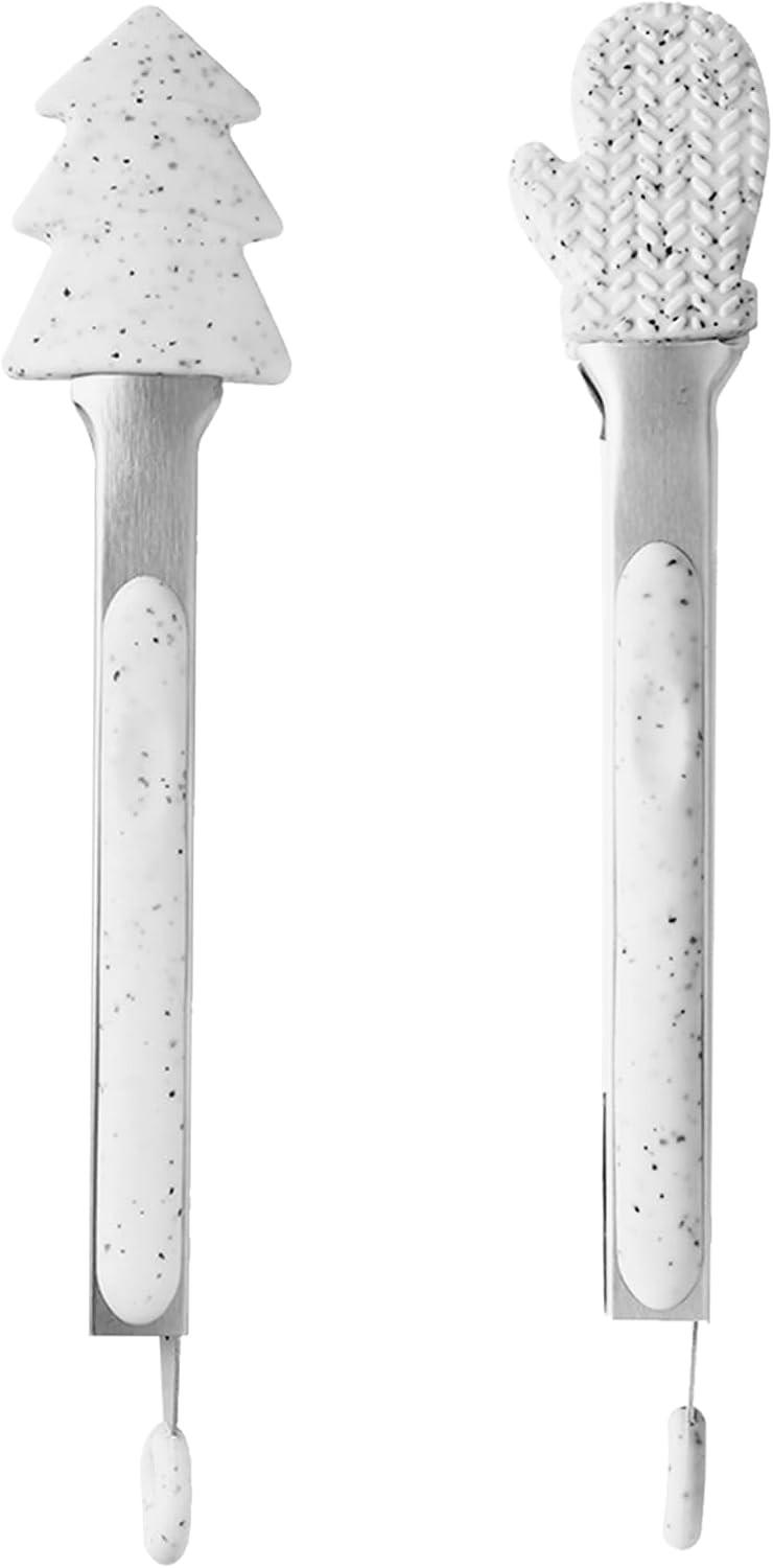 Christmas Kitchen Tongs, Profal Stainl Steel Metal Tongs