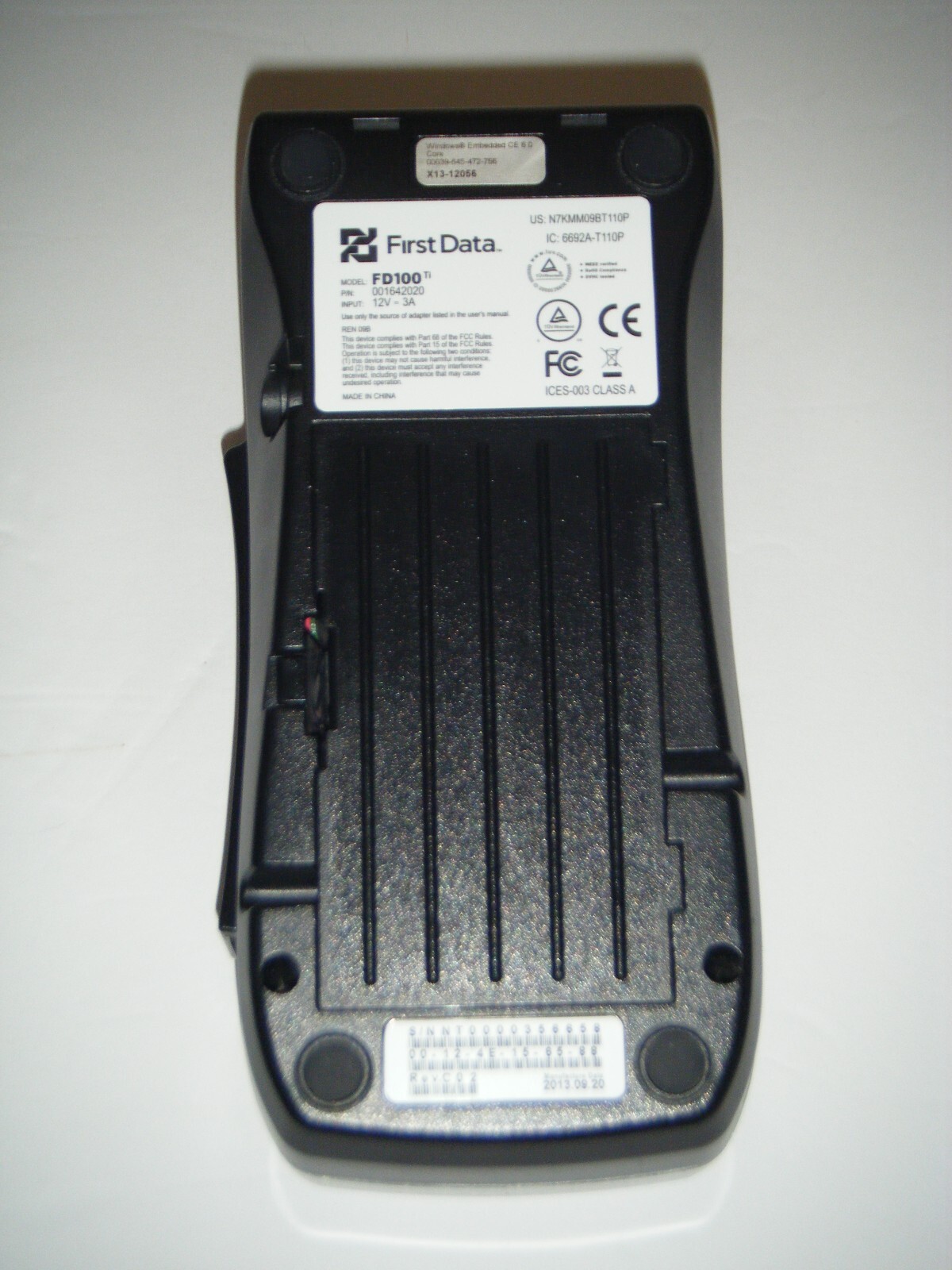 First Data FD100ti Credit Card Terminal Reader Machine (AS-IS)