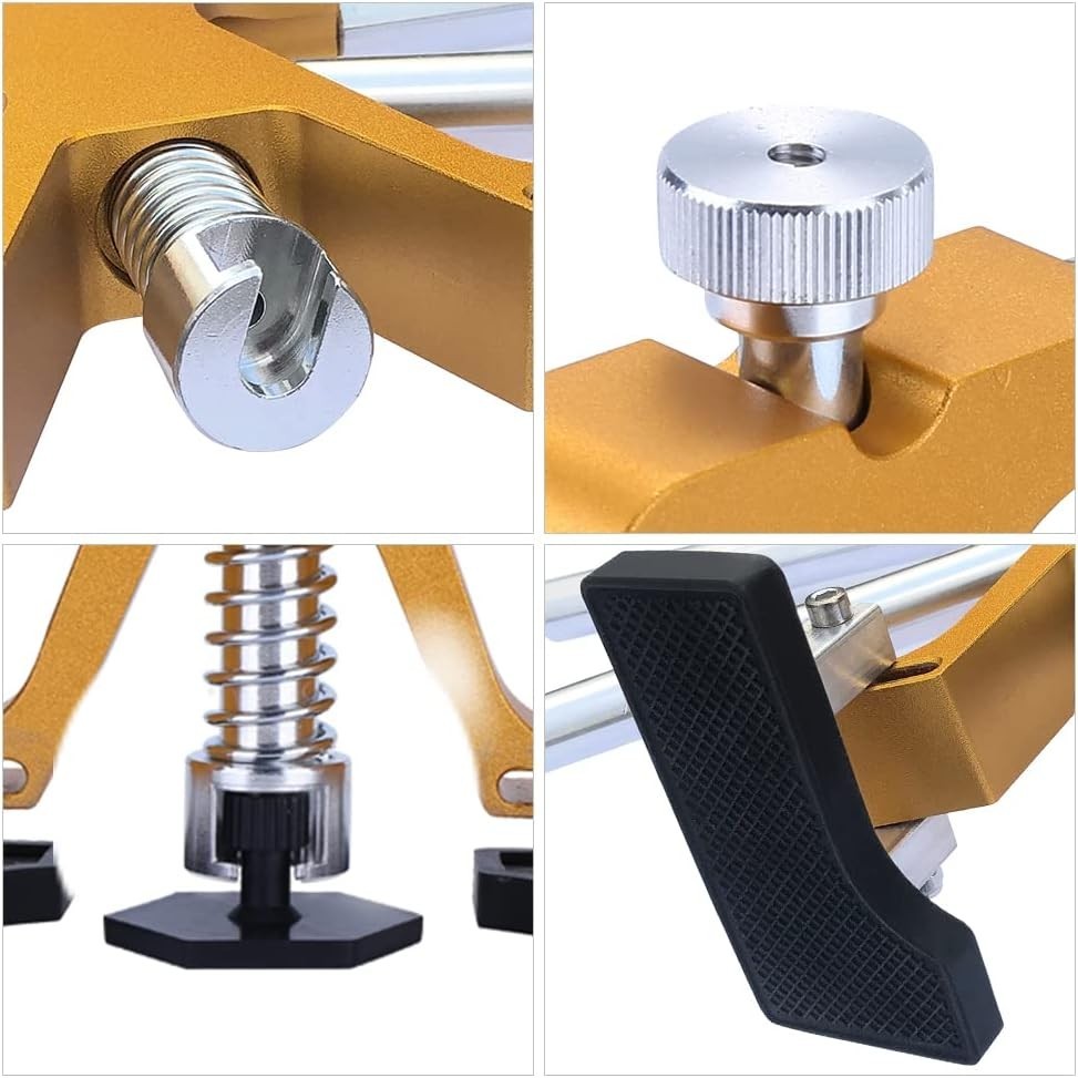 Auto Dent Puller Kit - Adjustable Golden Dent Remover Tools Paintless Dent Repai