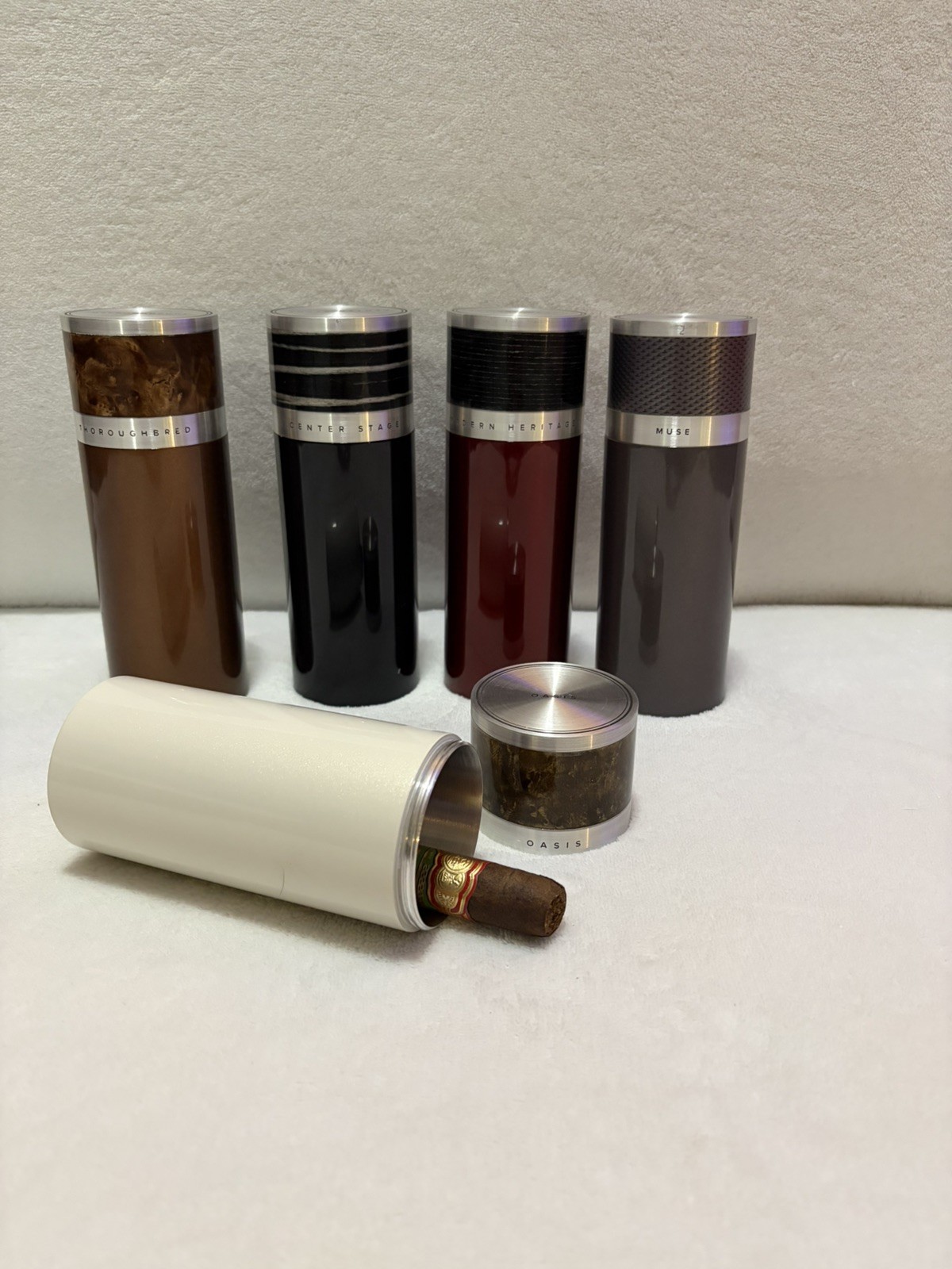 Aluminum Canisters Screw Top Great For Travel Or Man Cave Decor Set Of 5