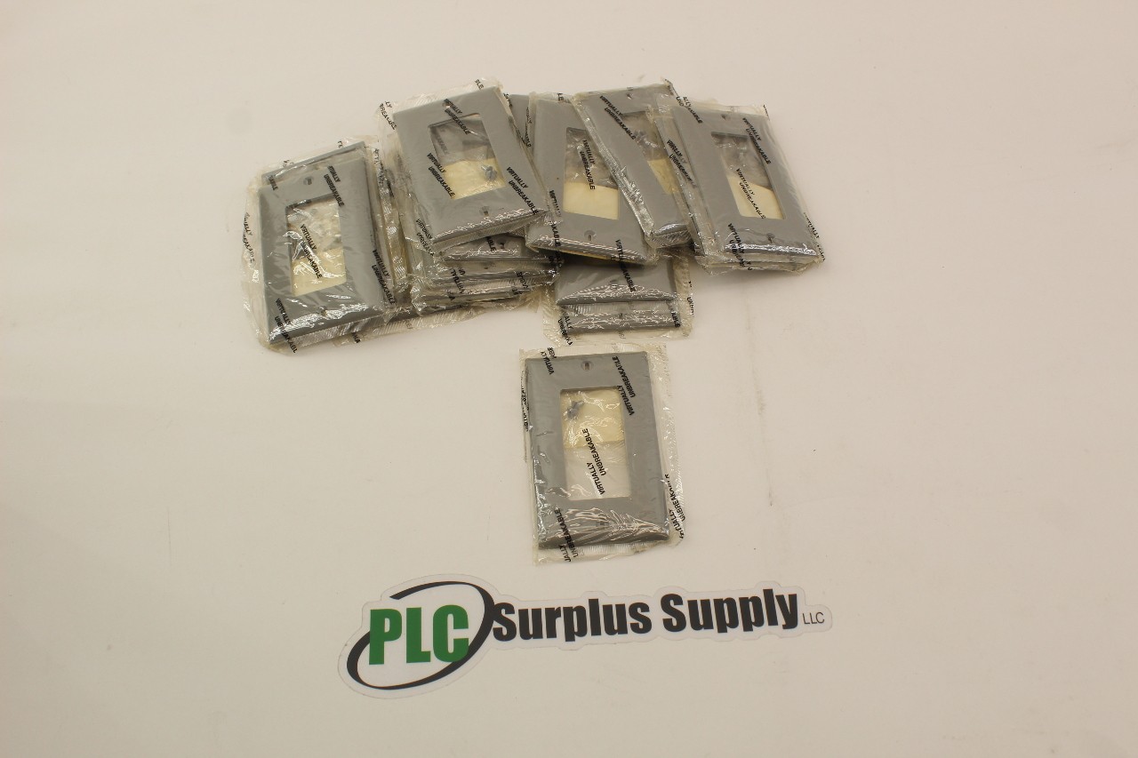 Hubbell HPS1GY Wall Plate Gray New Sealed (Lot Of 17)