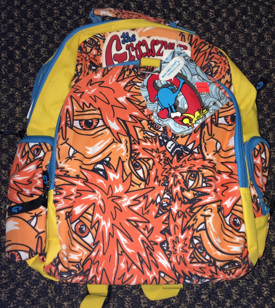 Brand new The Grawzulz backpack & cooler Chumley 13" x 13"