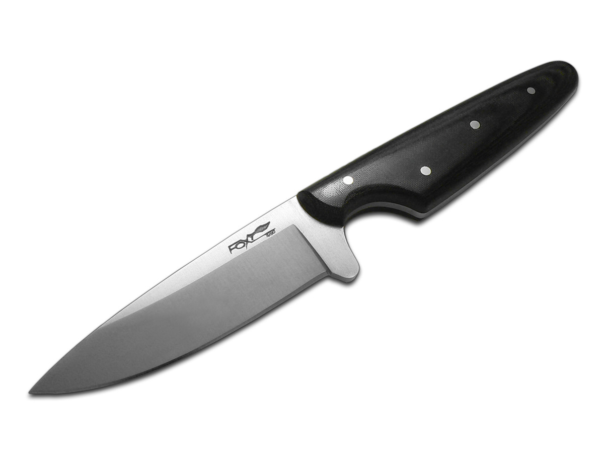 Fox Knives Campeggio 638 Fixed Blade Knife 440 Black Micarta
