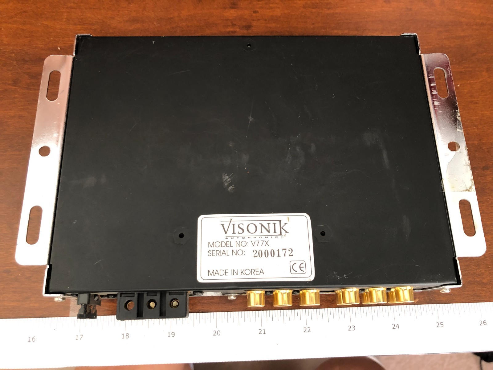 VISONIK V77X AUTOPHONICS 3-WAY ELECTRONIC CROSSOVER WITH REMOTE CONTROL