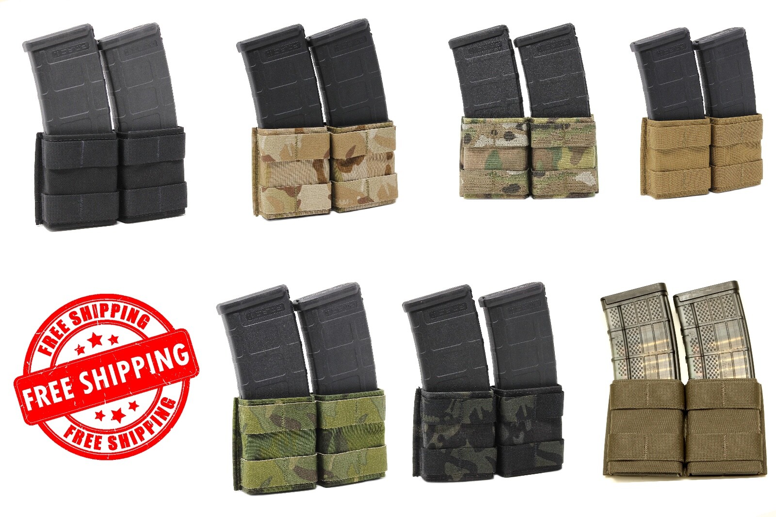 ESSTAC 5.56 Double Rifle KYWI Midlength Magazine Pouch -USA Made -All Colors NEW