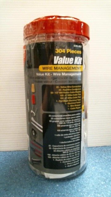 Gardner Bender 303 Pieces Value Kit Wire Management (EVK-003) FS