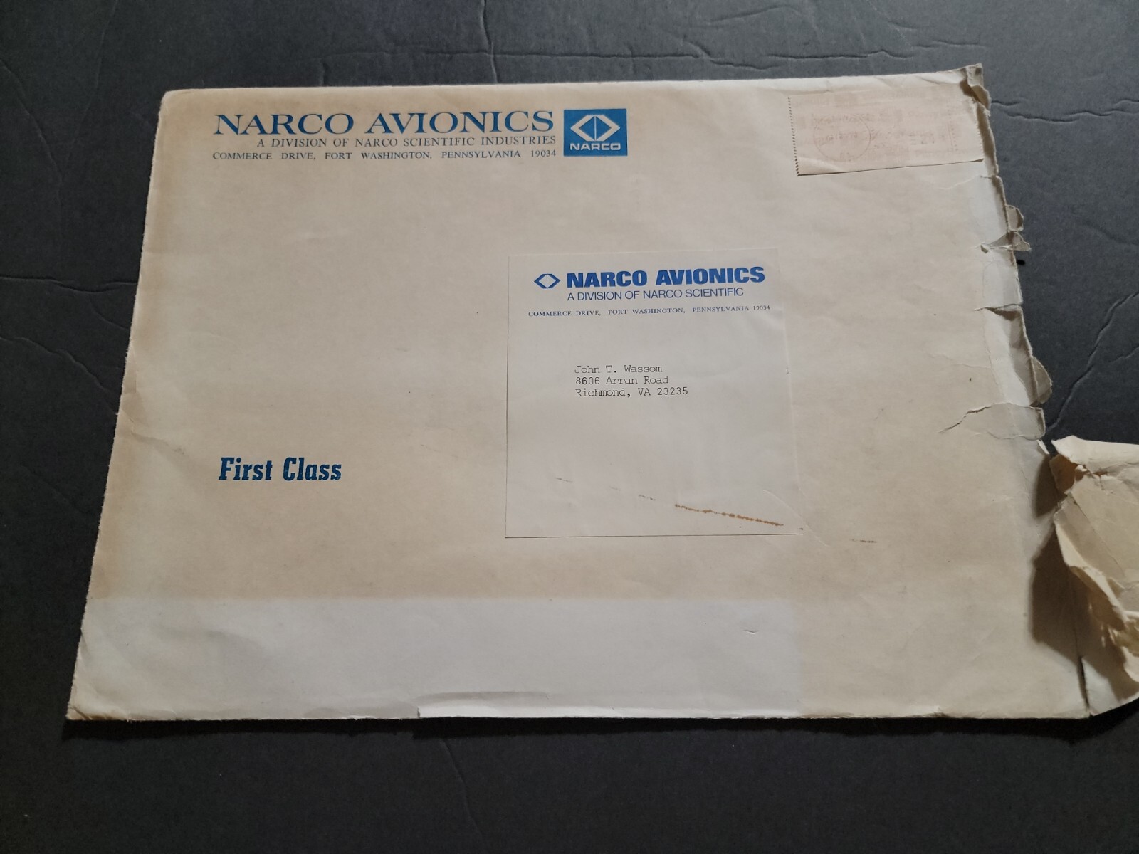 NARCO AVIONICS VINTAGE ADVERTISING