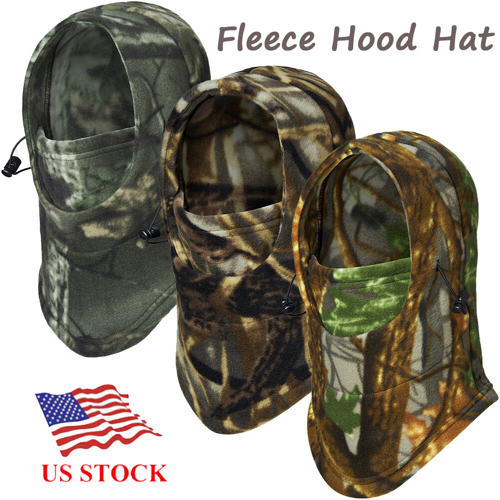 Winter Fleece Balaclava Hood Hat Neck Warmer Full Face Mask Ski Beanie Cap