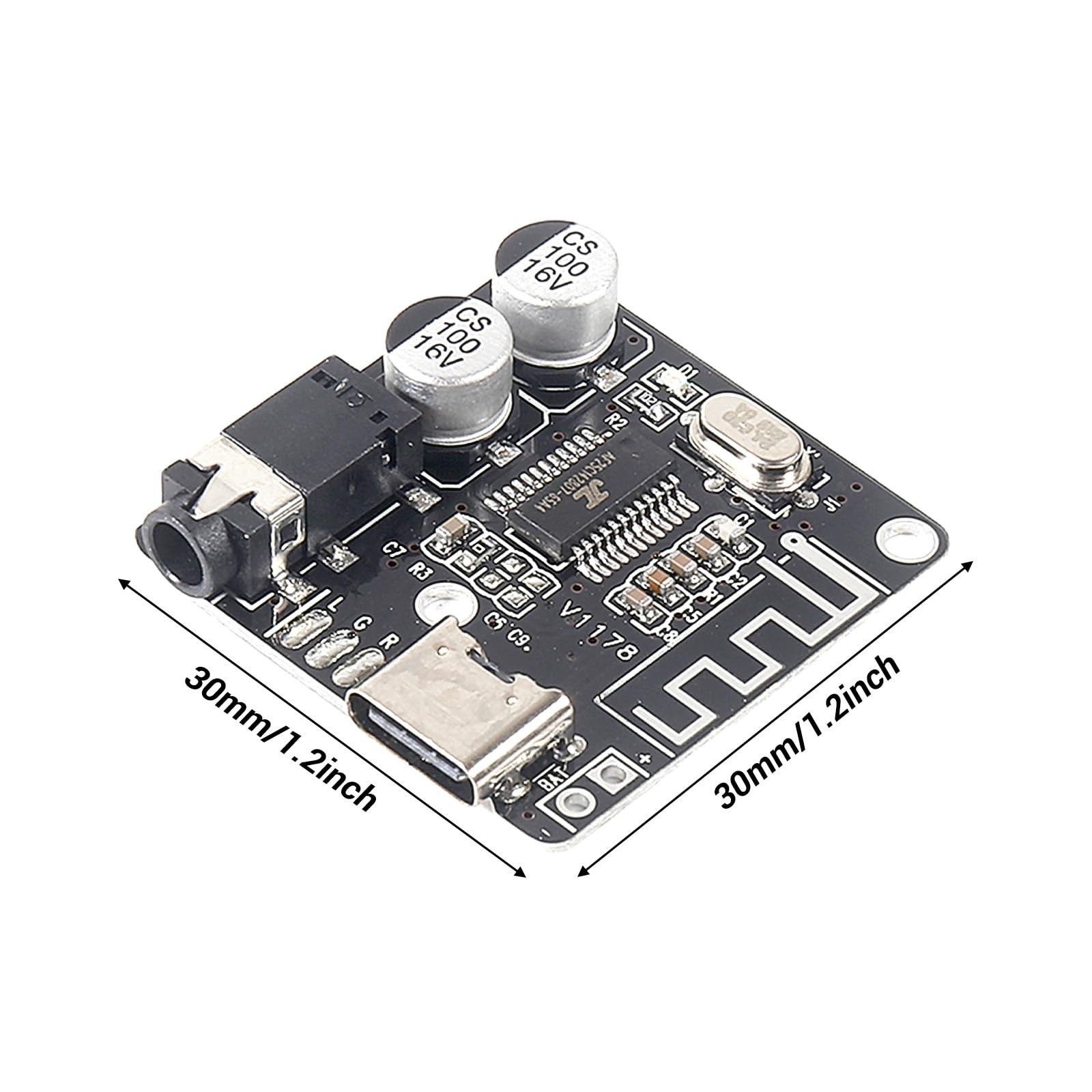 6pcs Bluetooth 5.0 MP3 Lossless Decoder Board VHM-314, BT Audio Receiver Modu...