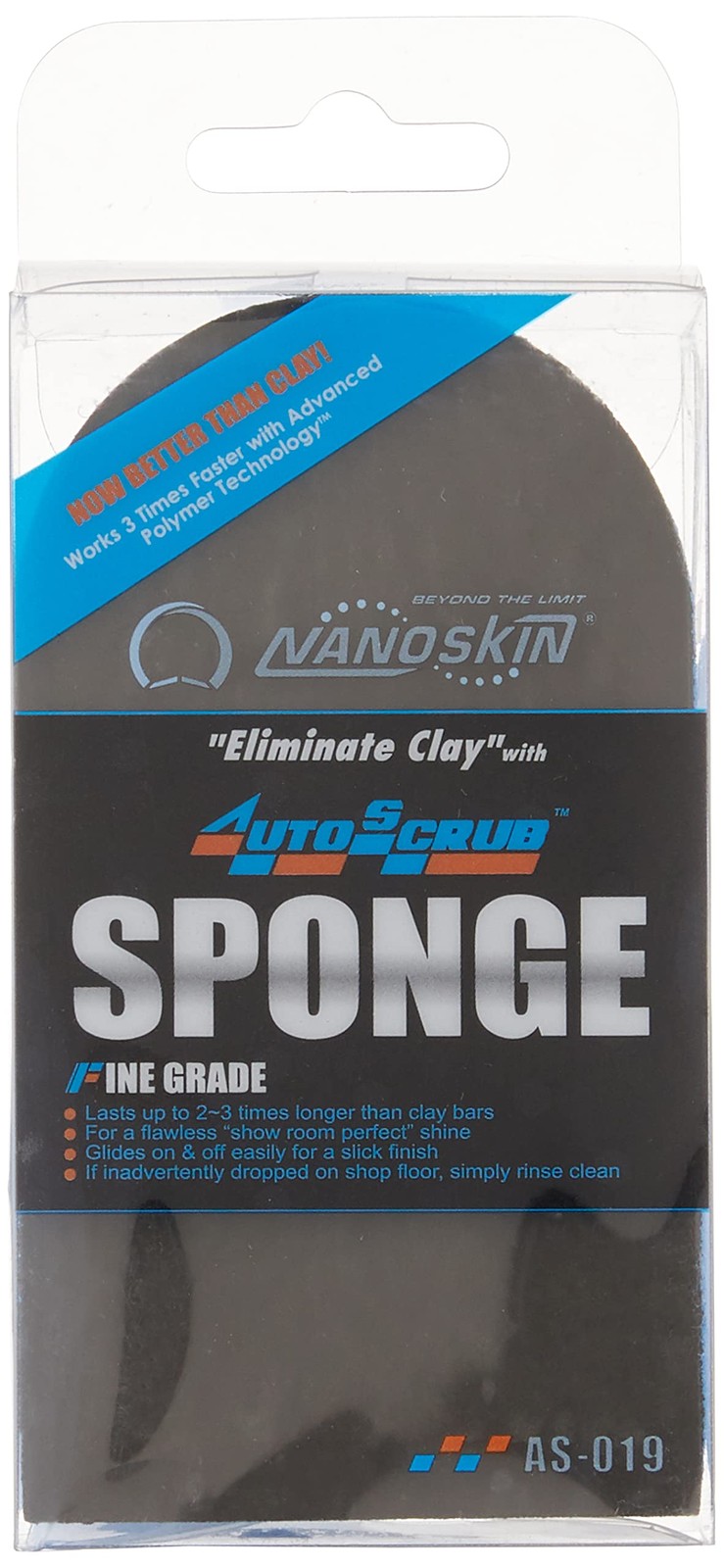 NANOSKIN AUTOSCRUB Sponge Long Lasting Clay Bar Alternative for Auto Detailing