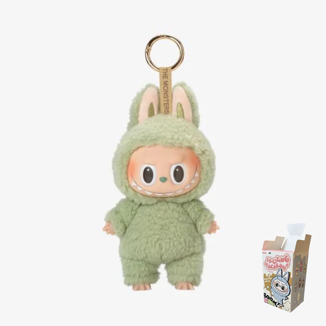 POP MART Labubu V1 Exciting Macaron The Monsters Green Grape Plush AUTHENTIC