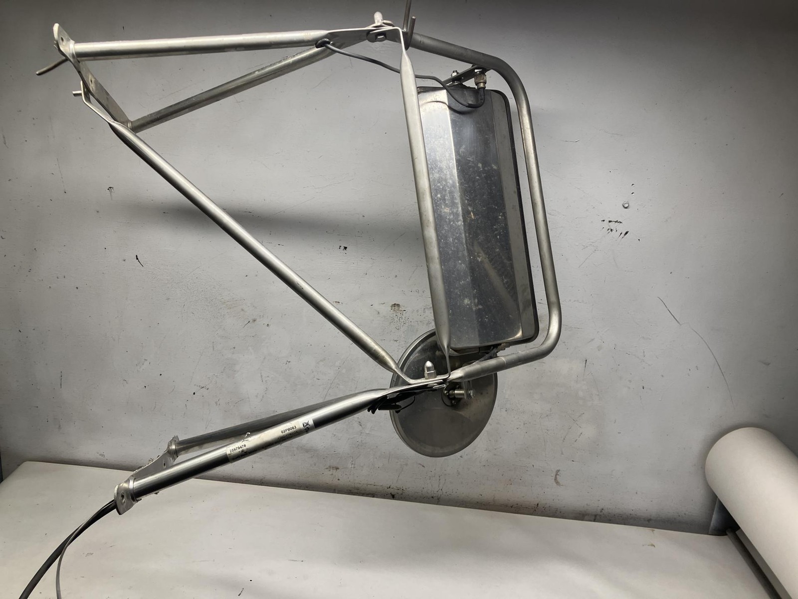 1987-2005 Peterbilt 378 STAINLESS Left/Driver Door Mirror - Used