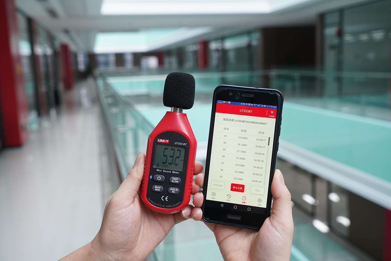 UNI-T UT353-BT Mini Sound Level Meter Adjustable Sampling RateLCD Backlight