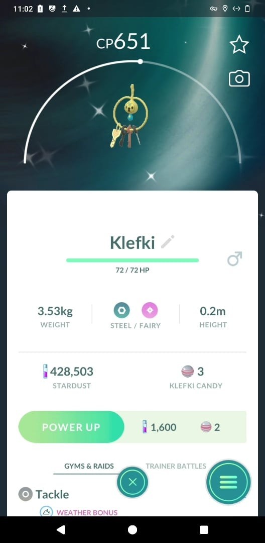 Pokémon Shiny Klefki - GO Read description
